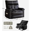 Dobleepy Oversized PU Leather Recliner Chair Manual Lazy Chair with Thick Sponge Padding for Living Room - 2 of 4