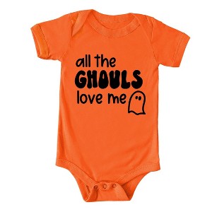 The Juniper Shop All The Ghouls Ghost Baby Bodysuit - 1 of 3
