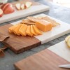 Small Square White Marble and Wood Kitchen Serving Cutting Board - Foreside Home & Garden - 2 of 4