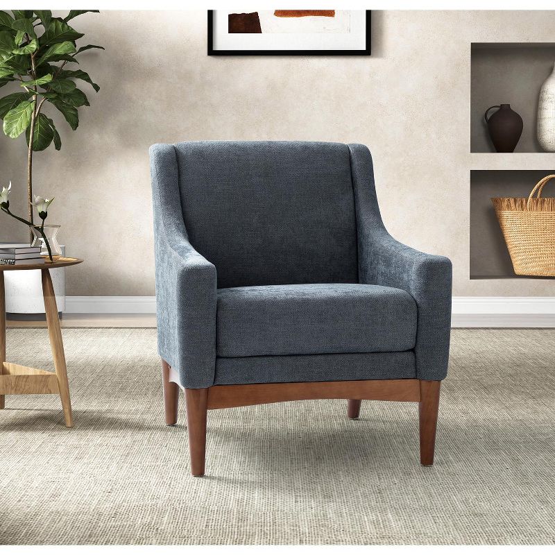 Gerard Mid-century Modern Style Armchair with Sloped Arms | ARTFUL LIVING DESIGN, 1 of 11