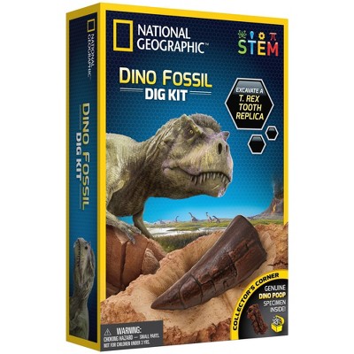 NATIONAL GEOGRAPHIC Mega Fossil Dig Kit Excavate 15 real fossils including ... 