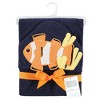 Hudson Baby Infant Boy Cotton Animal Face Hooded Towel, Clownfish, One Size - 2 of 2