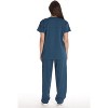 Just Love Solid Stretch Scrub Set for Women Stretchy Mock Wrap Top and Cargo Pants - 3 of 3