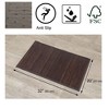 Evideco French Home Goods Bathroom Rug Bamboo Floor Mat 32"L x 20"W - 3 of 4