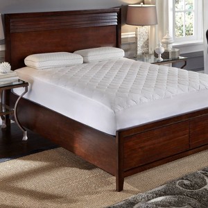Hotel Laundry Twin Triple Protection Waterproof Mattress Pad: Shrink-Resistant, Fits up to 20" Depth, Machine Washable - 1 of 3