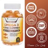 Omega 3 Fish Oil Gummies, Heart Healthy Omega 3 Gummy Supplement with High Absorption DHA & EPA, Extra Strength Joint & Brain Support - 120 Gummies - 3 of 4