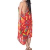 LA LEELA Women's Summer Beach Bikini Wraps Sarong Swimwear Cover up Wrap Skirt Bathing suit Swimsuit Pareo for Women One Size Red, Fish - 3 of 4
