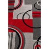 Echo Shapes Circles Modern Geometric Comfy Casual Hand Carved Abstract Contemporary Thick Soft Area Rug - image 2 of 2