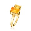 Ross-Simons Fire Opal Toi Et Moi Ring in 18kt Gold Over Sterling - 3 of 4