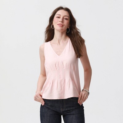 Women's Seamed Tank Top - A New Day™ Pink XL