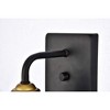 Elegant Lighting Anders Collection Wall Sconce D7.1 H8.3 Lt:1 Black and Brass Finish - 3 of 4