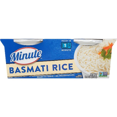 Minute Rice Gluten Free To Serve Basmati Rice Cups - 8.8oz-2ct : Target