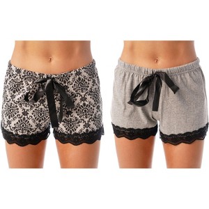 Just Love Women’s Pajama Shorts – Soft Cotton Lounge Sleep Shorts with Drawstring Waist - 1 of 2