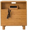 ORRD Modern Nightstand with Charging Station, 2 Drawer Bedside Table, Mid Century End Table for Bedroom，Natural - 4 of 4