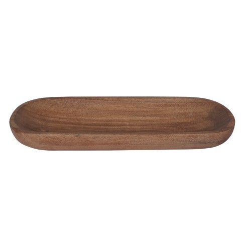 VIP Wood 12 in. Brown Oval Dough Bowl - image 1 of 3