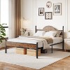 Queen Bed Frame with Wooden Height-Adjustable Headboard and Footboard, 12" Under Bed Storage, No Box Spring Needed - 4 of 4