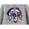 Sonic Frontiers Characters & Logo Long Sleeve Athletic Heather Boy's Hooded Sweatshirt - 2 of 2