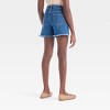 Girls' High-Rise A-Line Studded Denim Shorts - art class™ - 2 of 4