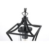 Elegant Lighting Belgrade 7 inch Outdoor Pendant in Black - 3 of 4