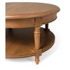 Maven Lane Pullman Traditional Round Wooden Coffee Table - 4 of 4
