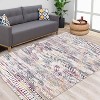 Washable Modern Geometric Printed Rug Non Slip Low Pile Rug Soft Throw Floor Cover Foldable Indoor Carpet for Living Room Bedroom Playroom - 2 of 4