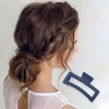 Unique Bargains Fashion Rectangle Frosted Hair Clips 1 Pc - 2 of 4