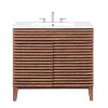 Freestanding Bath Vanity with White Ceramic Top Unassembled - 4 of 4