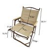 Multi-Function Foldable and Portable Dining Set, 1 Dining Table & 4 Folding Chairs, Indoor and outdoor universal ,Natural - 4 of 4