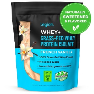 Legion Whey+ Natural Whey Protein Powder - 30 Servings (French Vanilla) - 1 of 4
