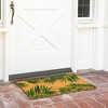 Juvale Tropical Theme Welcome Mat for Outdoor Entrance, Coconut Fiber Palm Leaf Plant Doormat for Front Porch, Patio - 2 of 4