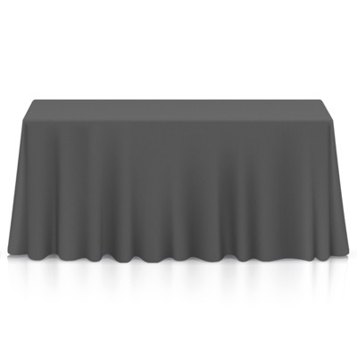 Lann's Linens Polyester Fabric Tablecloth For Wedding, Banquet, Restaurant  - 90 X 132 Inch Rectangular - Black : Target