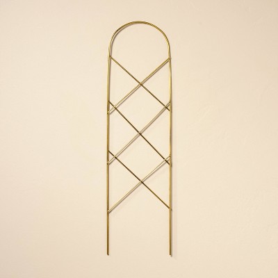 6"x22" Metal Plant Trellis Brass Finish - Hearth & Hand™ with Magnolia