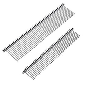 Bellura Pet - Stainless Grooming Comb for Pets - Silver - 1 of 4