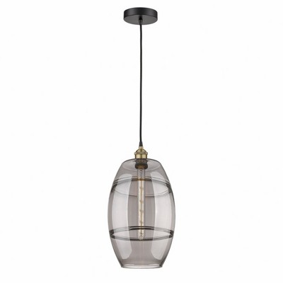 Vaz - 1 Light Cord Hung Mini Pendant In Industrial Style-18.5 Inches Tall and 10 Inches Wide