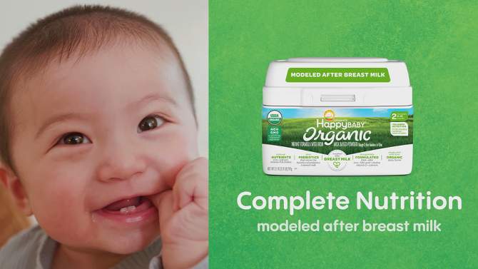 HappyBaby Sensitive Organic Powder Infant Formula - 21oz, 2 of 11, play video