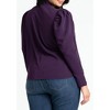 ELOQUII Women's Plus Size Drape Front Blouse - 3 of 4