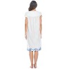 Casual Nights Women's Lace Short Sleeve Nightgown - 4 of 4