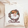 City Creek Prints Western Santa Canvas Tote Bag - 15x16 - Natural - 2 of 2