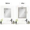 Amanti Art Mirror Makeover Bathroom Mirror Frame Border Kit - Fully Assembled Peel and Stick Frame - Mirror NOT Included - Dove Greywash Narrow Trim - 3 of 4