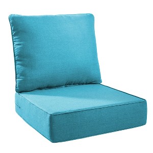 Gymojoy 24x24x6" Outdoor Cushion Patio Chair Furniture Cushion 28D High Density Sponge Cushion with Removable Cover Cushion Replacement - 1 of 4