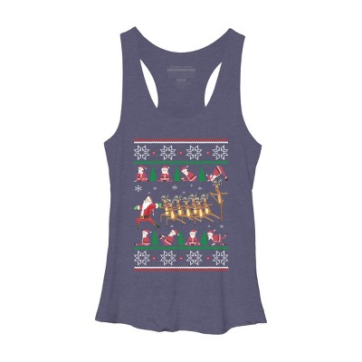 Women's Design By Humans Yoga Christmas By sophialada Racerback Tank Top