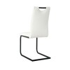 Sapphtopaz Modern Simple Dining Chairs Set, Faux Leather Padded Seat Kitchen Chairs with Chrome Metal Legs for Dining Room, Kitchen - 4 of 4