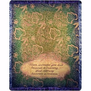 Manual Woodworks and Weavers Comforting Tribute Throw – 50 x 60 Memorial Blanket - 1 of 3