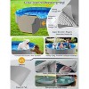 Jasonwell Foldable Pet Pool - Collapsible Dog Bath & Wading Tub for All-Size Dogs & Kids - 63" - Mdf Wood Gray - 4 of 4