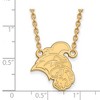 Black Bow Jewelry 14k Yellow Gold Plated Sterling Silver Coastal Carolina Chanticleers NCAA Necklace 18 Inch - 2 of 4