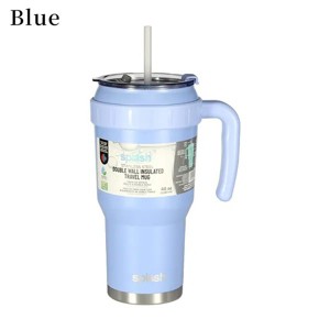 Steel Insulated Mugs i Break Reusable For Hot And Cold Drinks, Ldeal For Water, lced Tea, Coffee, Car Mugs Tumblers With Handle And Straw - 1 of 4