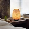 Tobili Beige Rattan Bamboo Table Lamp - 2 of 4