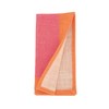 Saro Lifestyle Color-Blocked Edge Napkin (Set of 4), Pink, 20"x20" - 2 of 4
