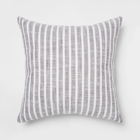 Woven Stripe Square Throw Pillow Threshold Target