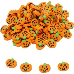 4E's Novelty Halloween Mini Pumpkin Erasers Bulk 144 pcs - Mini Erasers for Kids Bulk, Erasers for School, Classroom Mini Halloween Erasers for Kids - 1 of 4